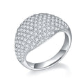 Jewelry wholesale Wholesale Moissanite D/VVS1 Dome Ring – 18K White Gold Vermeil on 925 Silver，GRA Certified