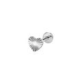 Jewelry wholesale Wholesale G23 Titanium 16G/18G Internal Thread CZ - Heart - Flat-Back Stud – (16G)/(18G) ASTM F-136