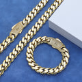Jewelry wholesale Wholesale Jewelry Set Classic Cuban Bracelet and Necklace, Chain 7in, 7.5in, 8in, 8.5in, 9in, 16in, 18in, 20in, 22in, 24in, 26in