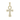 D/VVS1 Pavé Moissanite Ankh Pendant / Necklace — Egyptian Cross, Full Micro-Pavé, 18 K Yellow or White-Gold Vermeil (2.5 µm) on 925 Silver, Chain Optional