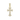 D/VVS1 Pavé Moissanite Cross Pendant— Vintage Flared-Arm Design, Micro-Pavé Bail, 18 K Yellow or White-Gold Vermeil on 925 Silver