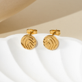 Jewelry wholesale Wholesale Beach Element Casual 304 Stainless Steel Stud Earrings – 14K Gold Plated, Waterproof