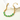 Jewelry wholesale Wholesale Beaded Green Cat Eye 304 Stainless Steel Bracelet– 18K Gold Plated, 6.69in + 1.18in,Waterproof