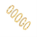 Jewelry wholesale Wholesale Moissanite D/VVS1 5-Piece Stacking Ring Set – 18K Yellow Gold Vermeil on 925 Silver, GRA Certified
