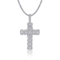 Jewelry wholesale Wholesale Moissanite D/VVS1 Cross Pendant 18K White‑Gold Vermeil on 925 Silver, Pendant Only, GRA Certified