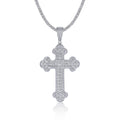 Jewelry wholesale Wholesale Moissanite D/VVS1 Cross Pendant 18K White‑Gold Vermeil on 925 Silver, Pendant Only, GRA Certified