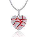 Jewelry wholesale Wholesale Moissanite D/VVS1 Heart Broken Micro-Pave Pendant Necklace– 18K White-Gold Vermeil on 925 Silver, Pendant Only, GRA Certified