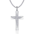 Jewelry wholesale Wholesale Moissanite D/VVS1 Cross Pendant 18K White‑Gold Vermeil on 925 Silver, Pendant Only, GRA Certified