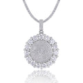 Jewelry wholesale Wholesale Moissanite D/VVS1 Fully Pavé Sunflower Pendant – 18K White-Gold Vermeil on 925 Silver, Pendant Only, GRA Certified