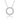 Jewelry wholesale Wholesale Moissanite D/VVS1 Round-Cut  Large Twist Circle Necklace – 18 K White-Gold Vermeil on 925 Silver, 40 + 5 cm Chain, GRA Certified