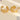 Jewelry wholesale Wholesale Sunflower Lovely 304 Stainless Steel Hoop Earrings-18K Gold Plated, Waterproof
