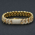 Wholesale Full Iced Out Cubic Zirconia Diamond Cuban Link Hip Hop Bracelet, Chain 7in-9in