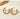 Wholesale Chunky Bamboo Trendy 304 Stainless Steel Hoop Earrings-18K Gold Plated, Waterproof