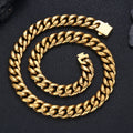 Jewelry wholesale Wholesale Jewelry Set HipHop 304 Stainless Steel  Cuban Bracelet and Necklace, Chain 16in-30in