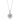 Wholesale Moissanite 0.5ct-5.0ct · D/VVS1 Round-Cut Four-Prong Halo Disc Pendant Necklace — 18 K White-Gold Vermeil on S925 Silver, Chain Length 40+5cm, GRA Certified