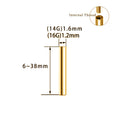 Jewelry wholesale Wholesale G23 Titanium 14G Internal Thread Tongue Ring Bar Industrial Nipple Piercing Accessories