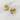 Wholesale Paisley Cubic Zirconia Trendy 304 Stainless Steel Stud Earrings-18K Gold Plated, Waterproof