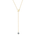 Jewelry wholesale 1.0 CTW · D/VVS1 Moissanite Butterfly Y-Drop Necklace — Slender Slider, 18 K Yellow- or White-Gold Vermeil on 925 Silver, 40 + 5 cm