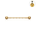 Jewelry wholesale Wholesale G23 Titanium 16G External Thread Industrial Barbell-Cartilage Helix Earring