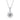 Wholesale Moissanite 1.0ct–5.0ct D/VVS1 Round-Cut Snowflake Pendant Necklace – 18K White-Gold Vermeil on S925 Silver, GRA Certified