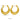 Jewelry wholesale Wholesale Classic C Shape Elegant 304 Stainless Steel Hoop Earrings-18K Gold Plated, Waterproof