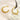 Wholesale Spring C Shape Elegant 304 Stainless Steel Hoop Earrings-18K Gold Plated, Waterproof