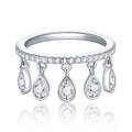 Jewelry wholesale Wholesale Moissanite D/VVS1 Round Cut 5-Stone Two-Prong Half-Eternity Band – 18K White Gold Vermeil on 925 Silver，GRA Certified