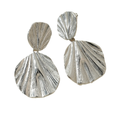 Jewelry wholesale Wholesale Fan Shaped Trendy 304 Stainless Steel Drop Earrings, Waterproof