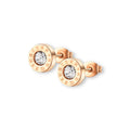 Jewelry wholesale Wholesale Brilliant Cut Zircon Roman Number Earrings