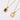 Wholesale Oval Black&White Cubic Zirconia Minimalist 304 Stainless Steel Pendant Necklace – 18K Gold Plated, Chain 17.72in + 2.36in, Waterproof