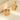 Jewelry wholesale Wholesale Sunflower Lovely 304 Stainless Steel Hoop Earrings-18K Gold Plated, Waterproof