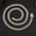 Wholesale Rhombus Cuban Link Cubic Zirconia Hip Hop Necklace, Chain 16in-24in