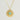 Stainless Steel Necklace with Turquoise Round Pendant