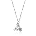 Jewelry wholesale Wholesale Bow Cute 304 Stainless Steel Necklace - 18K Gold Plated, Chain 17.72 in + 1.97 in, Waterproof