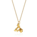 Jewelry wholesale Wholesale Bow Cute 304 Stainless Steel Necklace - 18K Gold Plated, Chain 17.72 in + 1.97 in, Waterproof