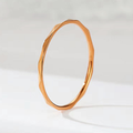 Jewelry wholesale Wholesale Rhombus Band Dainty 304 Stainless Steel Ring, Waterproof