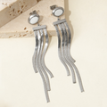 Jewelry wholesale Wholesale Tassel Trendy 304 Stainless Steel Drop Earrings, Waterproof