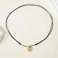 Jewelry wholesale Wholesale Heart & Teardrop Minimalist 304 Stainless Steel Pendant Necklace – 14K Gold Plated, Chain 17.72in, Waterproof