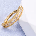 Jewelry wholesale Wholesale G23Titanium 14G Clicker CZ Crystal Pavé-Belly Button Rings