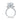 Jewelry wholesale Wholesale Moissanite 8CT D/VVS1 Round Cut Four-Stone Pavé Shoulder Engagement Ring – 18K White Gold Vermeil on 925 Silver, GRA Certified