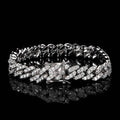 Jewelry wholesale Wholesale Colorful Cubic Zirconia Cuban Luxury Link Chain Bracelet 7in,8in,9in