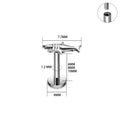 Jewelry wholesale Wholesale G23 Titanium 16G Internally Thread Shark-Flat Back Stud Helix and Tragus