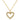 Light Luxury Stainless Steel Goldtone Diamond Heart Pendant Necklace