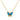 Butterfly Zirconia Necklace Pendant Stainless Steel