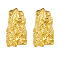 Wholesale Irregular Trendy 304 Stainless Steel Stud Earrings-18K Gold Plated, Waterproof