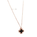Wholesale Four-Leaf Clover Trendy 304 Stainless Steel Pendant Necklace, Waterproof