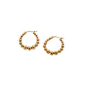 Jewelry wholesale Wholesale Beads Minimalist 304 Stainless Steel Hoop Earrings-18K Gold Plated, Waterproof