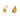 Wholesale Bean Minimalist 304 Stainless Steel Stud Earrings-18K Gold Plated, Waterproof