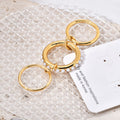 Jewelry wholesale Wholesale Stacked Pearl Trendy 304 Stainless Steel Ring,Waterproof