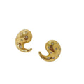 Wholesale Paisley Cubic Zirconia Trendy 304 Stainless Steel Stud Earrings-18K Gold Plated, Waterproof